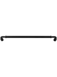 Brixton Cabinet Pull - 12 inch Center-to-Center in Flat Black.